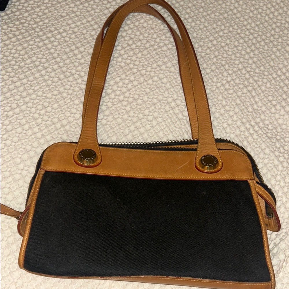 Elegant Black and Tan Women's Bag
